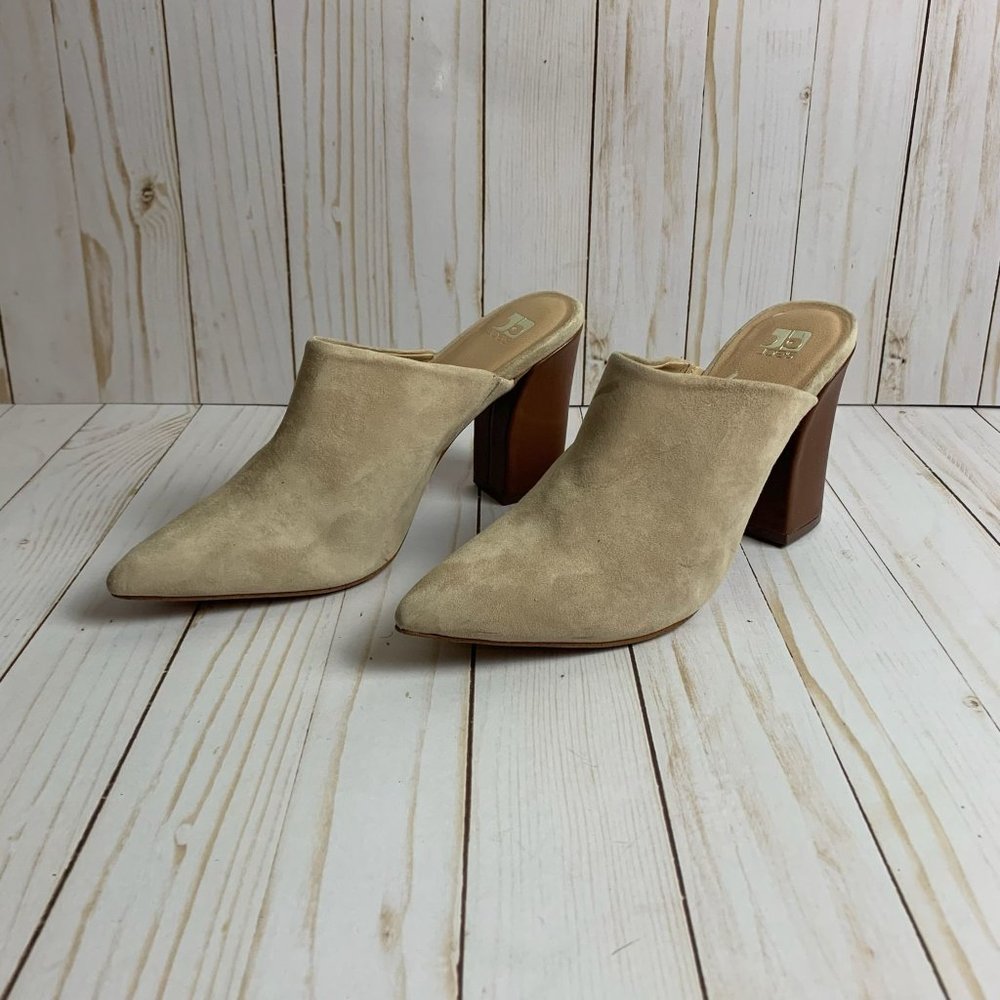 Joe's Jeans Lydia Nude high heel Mule in sand Shoe Size: 8